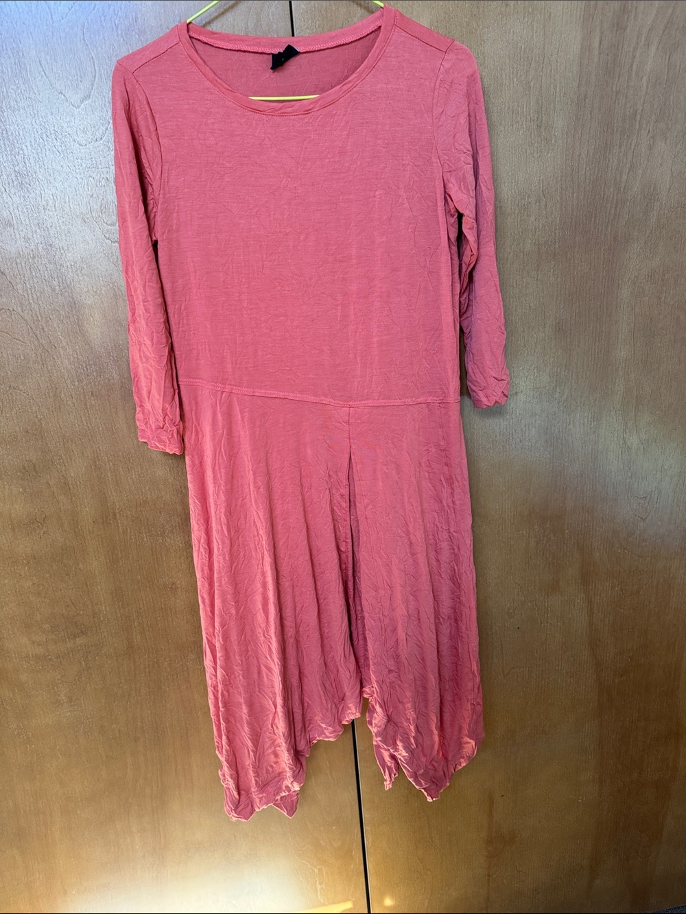 Women's 3/4 Sleeve light orange Dress